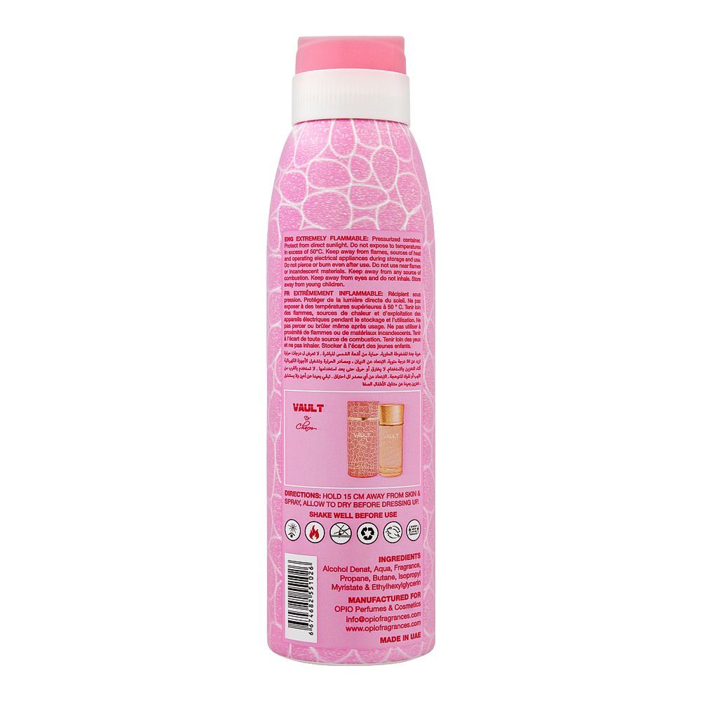 Opio Vault De Charm Deodorant Body Spray, For Women, 200ml