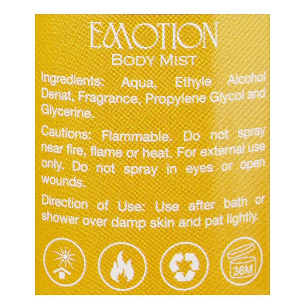 Opio Emotion Body Mist, For Women's, 250ml